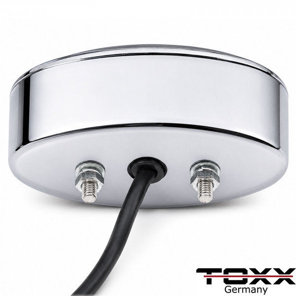 LED Rücklicht Cat Eye II schwarz chrom