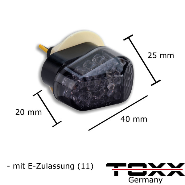 ToXx LED Verkleidungsblinker Schwarz Yamaha FZ1 FZ1S / N / Fazer 2006-2015 RN16