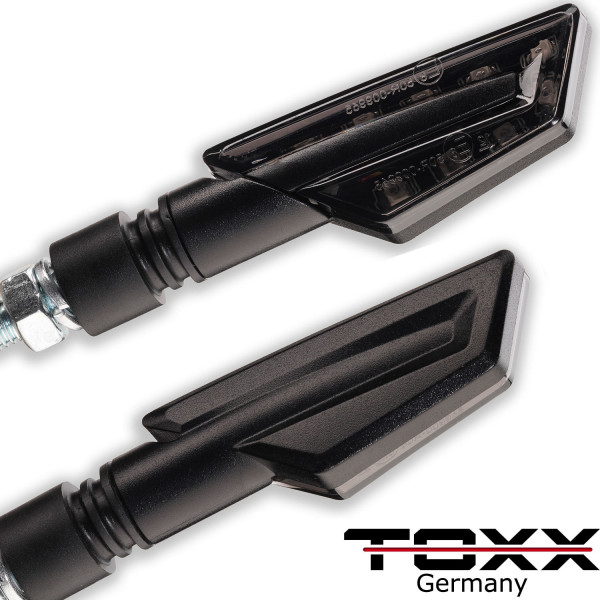 LED Blinker + Rücklicht/Blinker Paco schwarz getönt Set