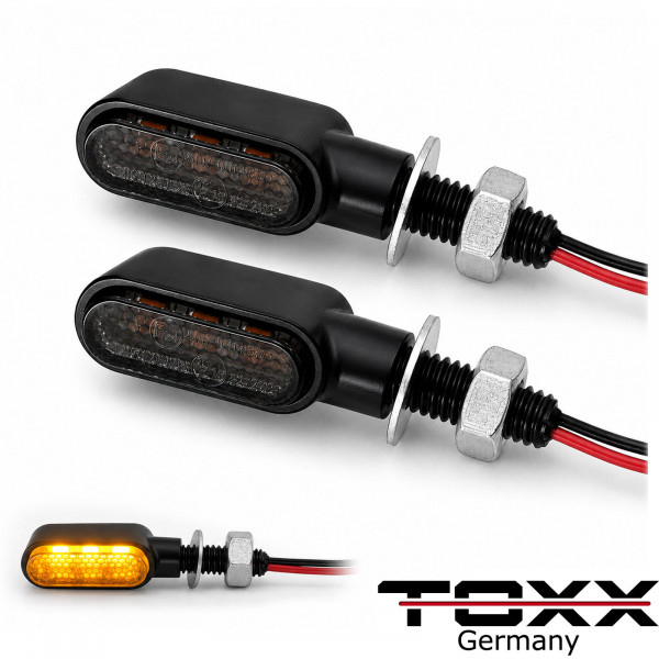 LED Blinker MT-X2 getönt schwarz 4er Set