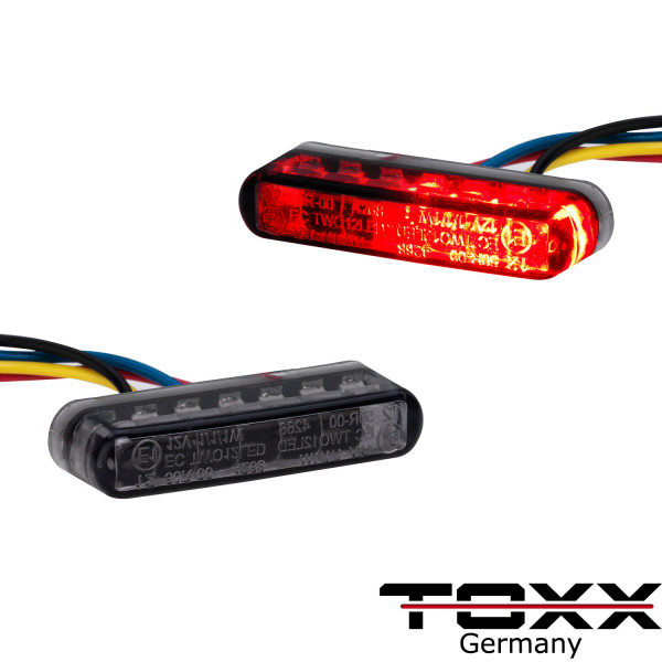 Toxx LED Rücklicht Blinker Shorty schwarz getönt