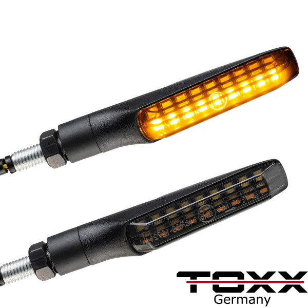 ToXx LED Standlicht Blinker + Rücklicht Blinker Flat schwarz getönt