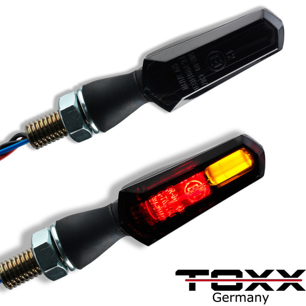 ToXx LED Rücklicht Blinker COB Dark schwarz getönt