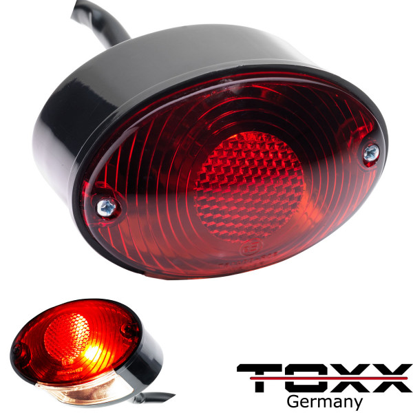 ToXx Rücklicht Cateye schwarz rot