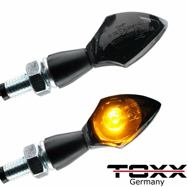 ToXx LED Blinker Spade schwarz getönt 4er Set