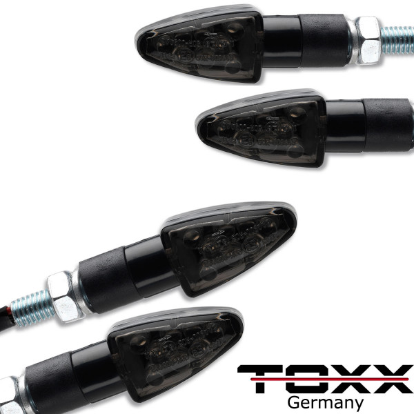 ToXx LED Blinker Wizzard schwarz getönt 4er Set