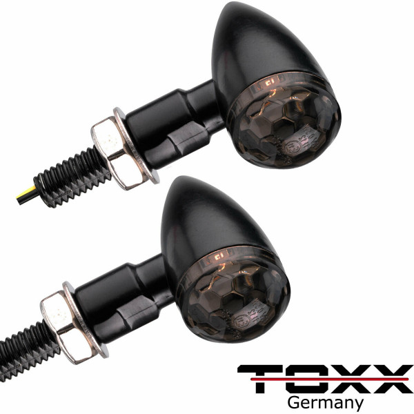 ToXx Led Blinker Bullet LB schwarz getönt