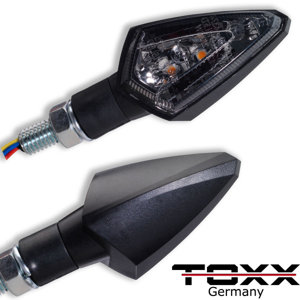 ToXx 3in1 LED Rücklicht Blinker New Rock schwarz getönt