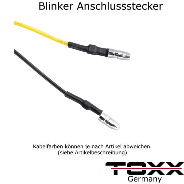LED Blinker Peak schwarz kurz smoke Set 4er Set