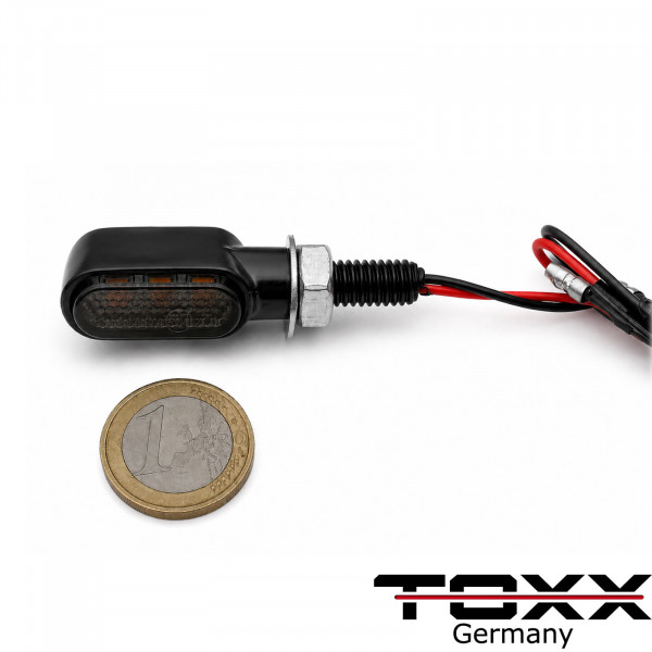 LED Blinker MT-X2 getönt schwarz 4er Set