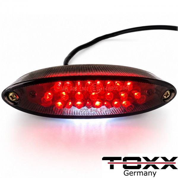 LED Motorrad Rückleuchte Street One schwarz smoke getönt