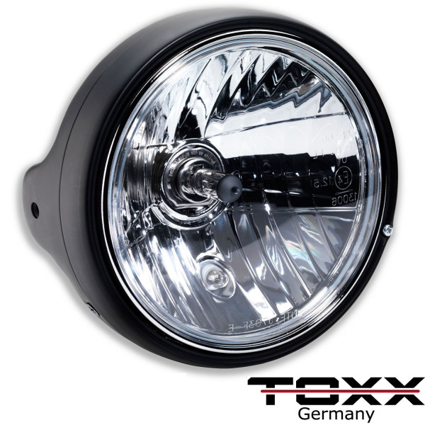 ToXx Motorrad Scheinwerfer British Style 7 Zoll, Hauptscheinwerfer, Scheinwerfer