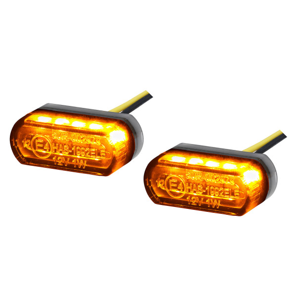 Toxx 3in1 LED Rücklicht Blinker Micro Stripe leicht getönt