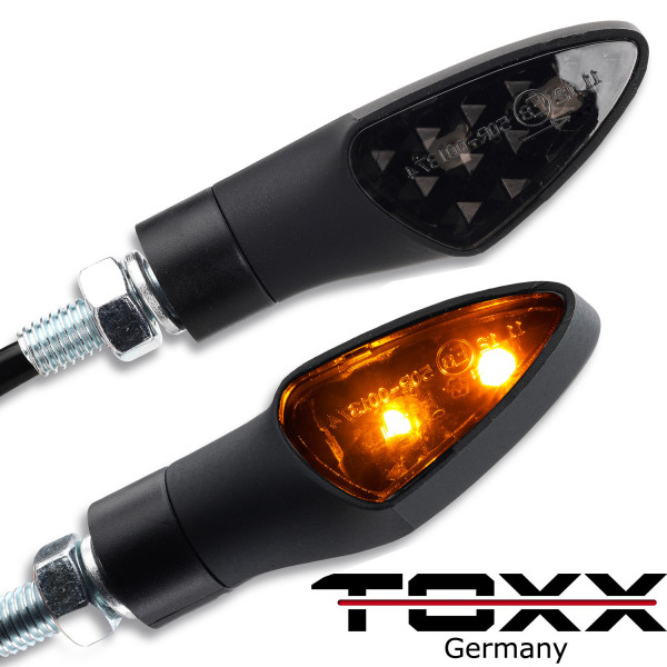 ToXx LED Blinker Shield schwarz getönt