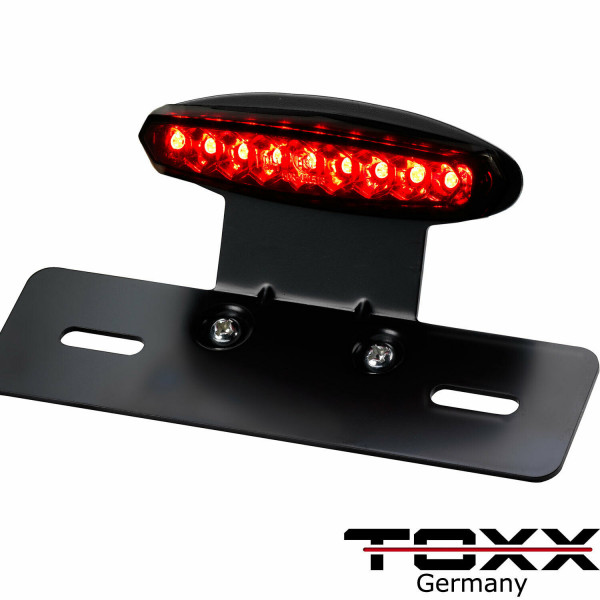 ToXx LED Rücklicht Xeno mit schwarzem Kennzeichenhalter