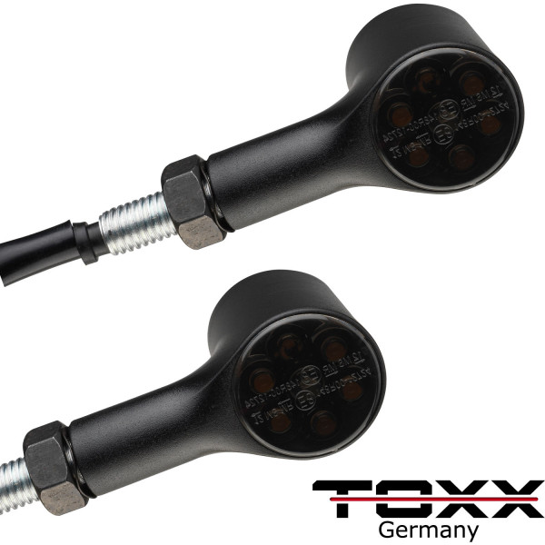 Toxx LED Standlicht Blinker + Rücklicht Blinker Bull schwarz getönt