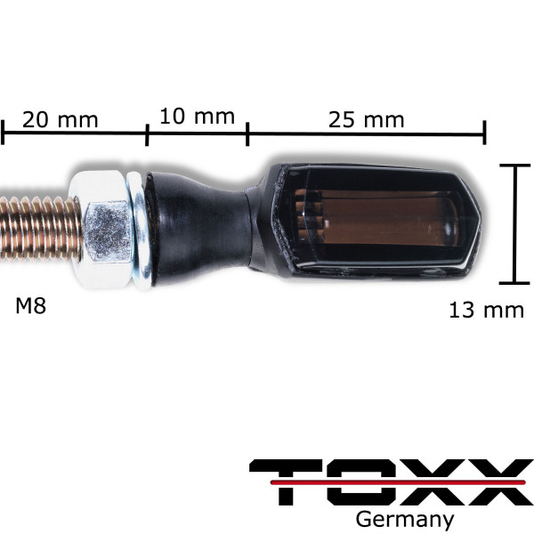 ToXx LED Blinker COB Dark Short schwarz getönt
