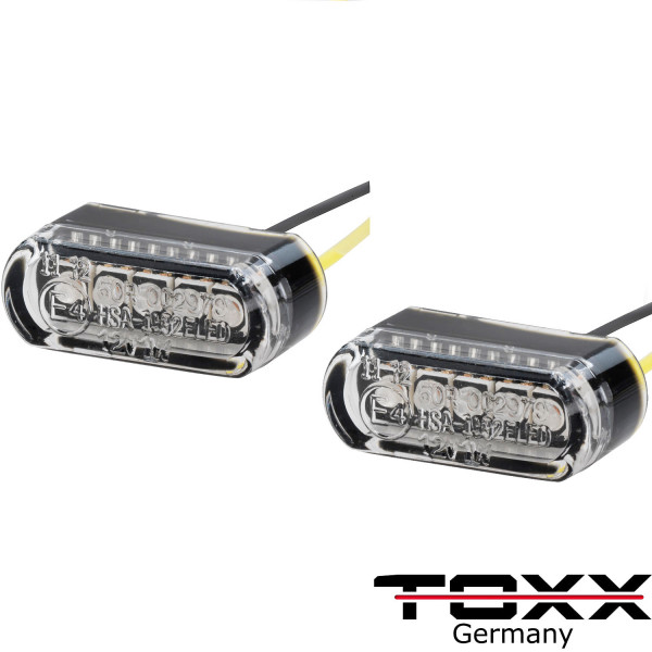 ToXx LED Blinker Micro Stripe leicht getönt 4er Set