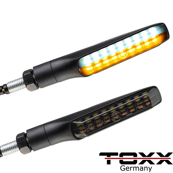 ToXx LED Standlicht Blinker + Rücklicht Blinker Flat schwarz getönt