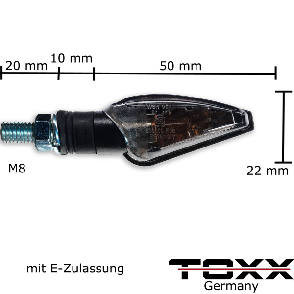 ToXx Halogen Toledo schwarz leicht getönt