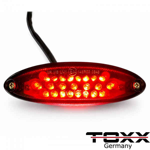 LED Motorrad Rückleuchte Street One schwarz smoke getönt