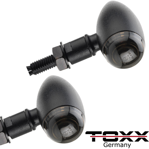 ToXx Halogen Blinker Bullet schwarz getönt