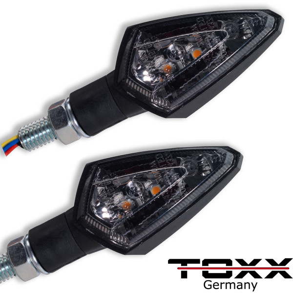 ToXx 3in1 LED Rücklicht Blinker New Rock schwarz getönt
