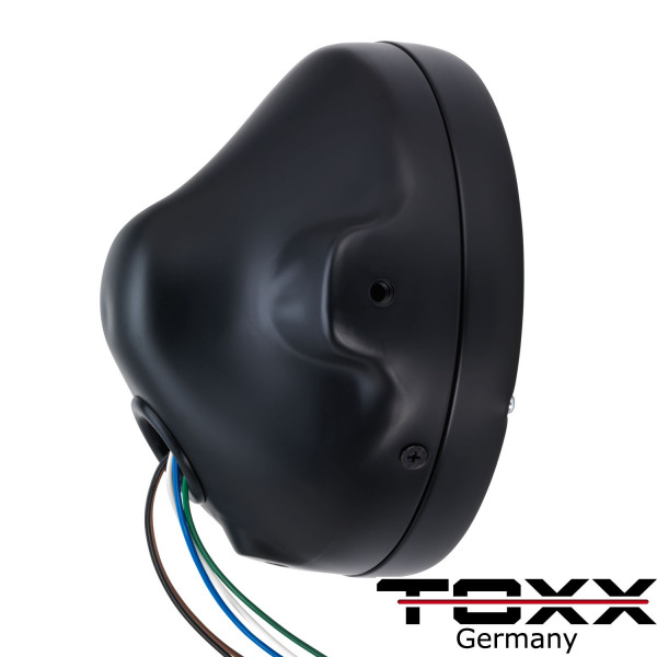 ToXx Motorrad Scheinwerfer British Style 7 Zoll