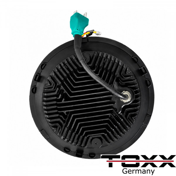 7 Zoll LED Hauptscheinwerfer mit LED Standlichtring E-geprüft | Projektor LED Scheinwerfer Universal