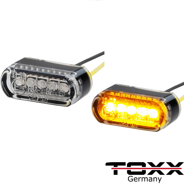 ToXx LED Blinker Micro Stripe leicht getönt 4er Set