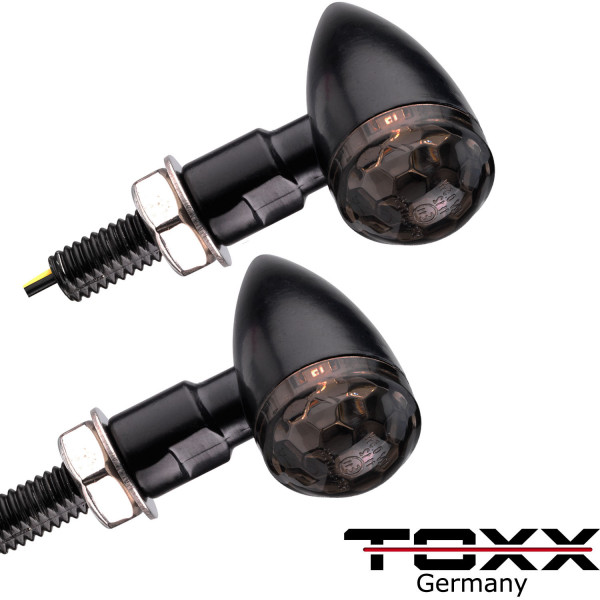 ToXx Led Blinker Bullet LB schwarz getönt