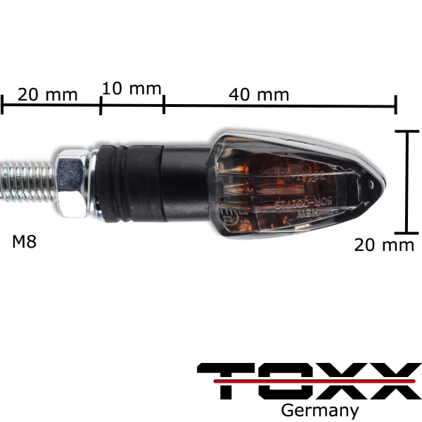 ToXx Halogen Blinker Lizzard leicht getönt