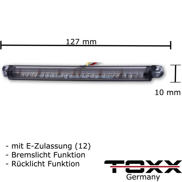 ToXx LED LED Rücklicht String schwarz getönt