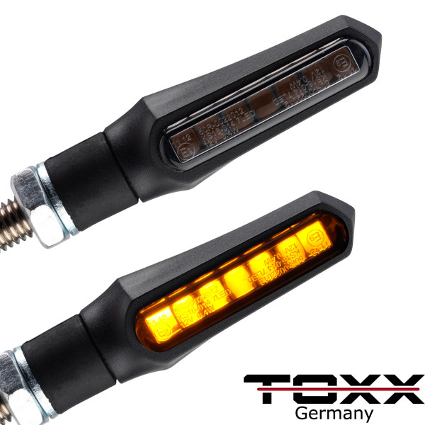 ToXx LED Blinker Lauflicht X1 Sequentiell schwarz getönt