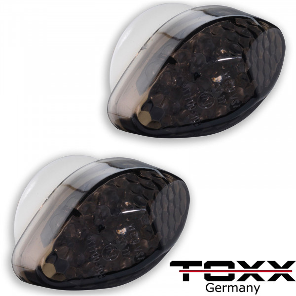 LED Blinker für Verkleidung passend für Honda Motorrad Modelle schwarz getönt