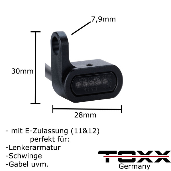 ToXx LED Armaturen Blinker Custom schwarz getönt