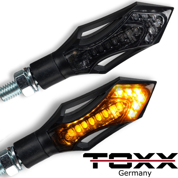 LED Blinker Rush schwarz getönt 4er Set