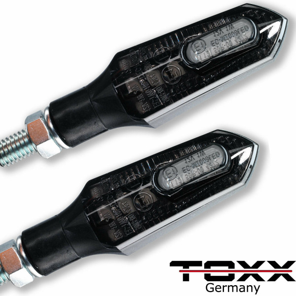 ToXx 3in1 LED Rücklicht Blinker Arrow schwarz getönt